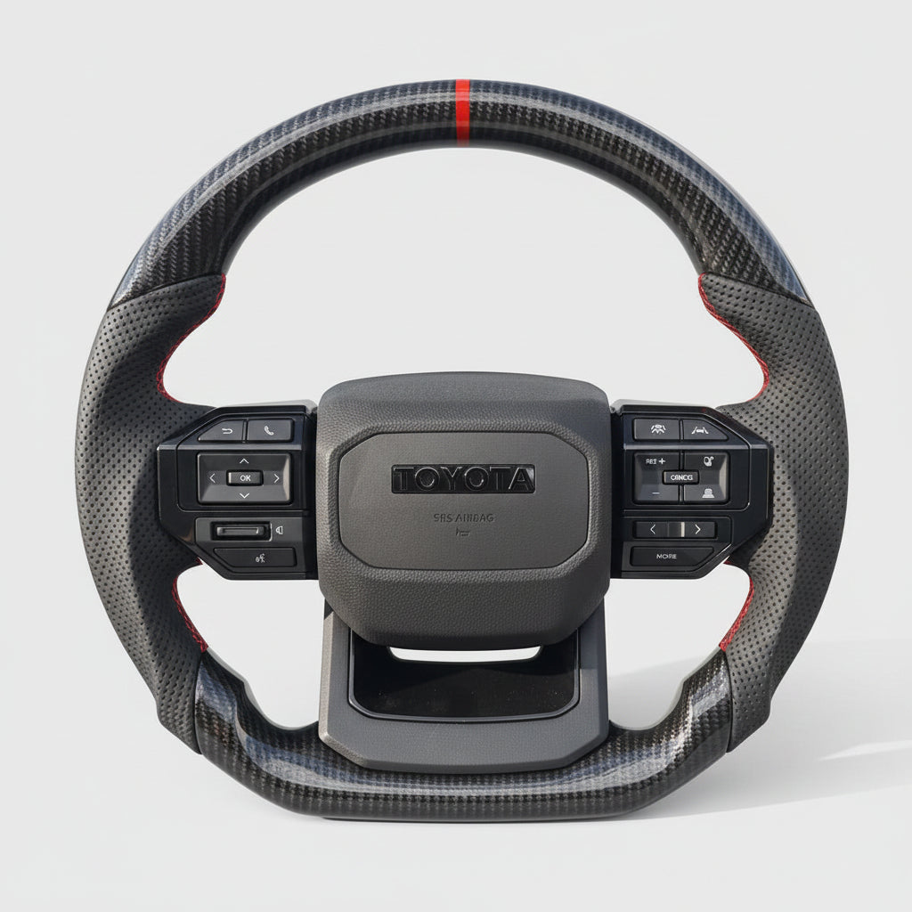 Toyota Premium Carbon Fiber & Perforated Leather Steering Wheel