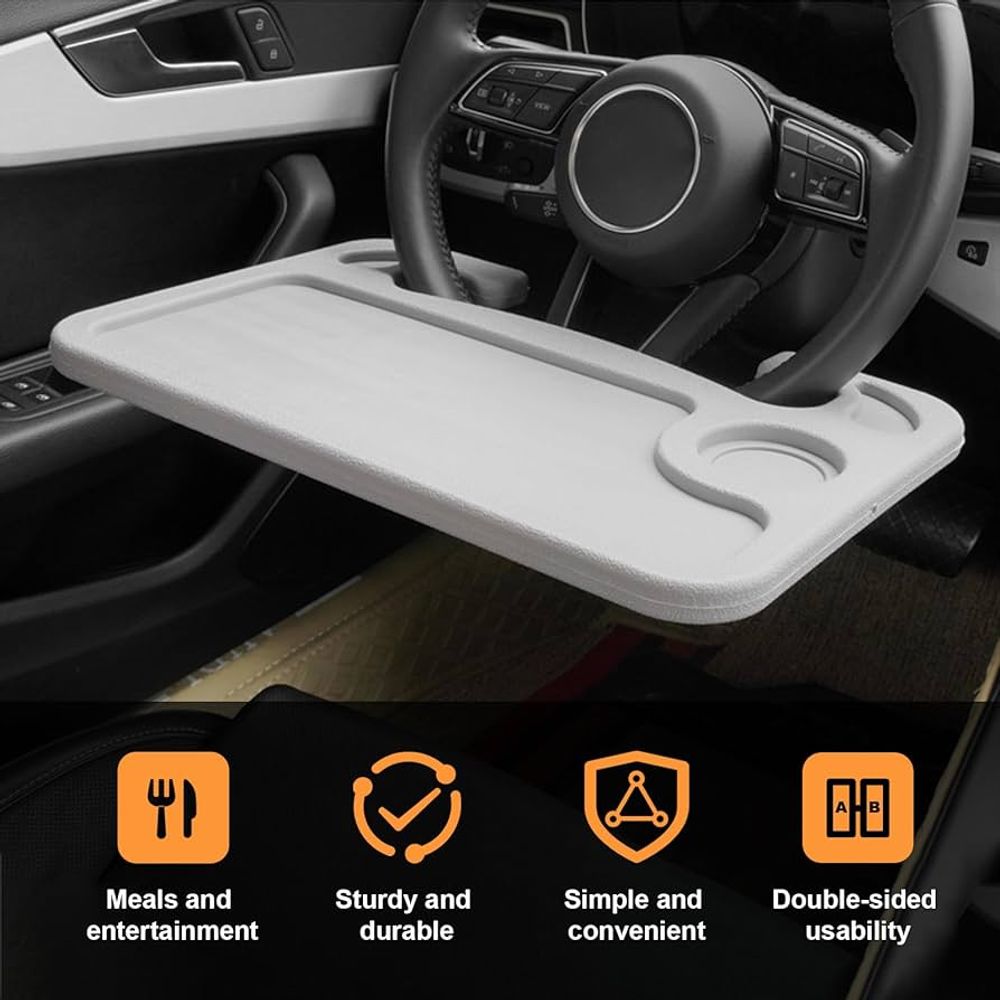 Car steering wheel table
