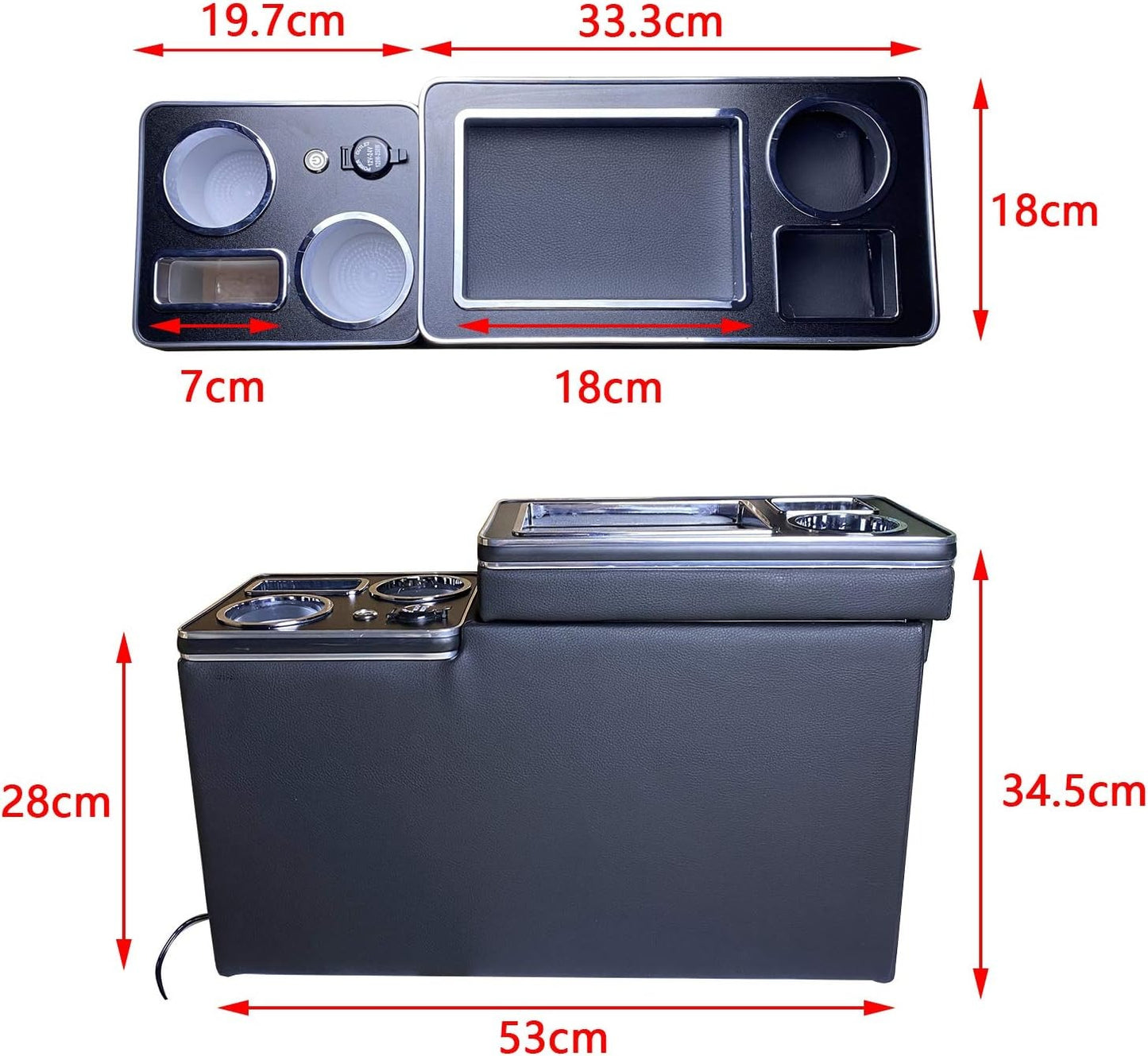 Toyota Noah / Voxy Luxury LED Center Armrest Console Box