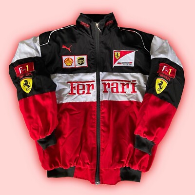 Ferrari F1 vintage racing bomber jacket
