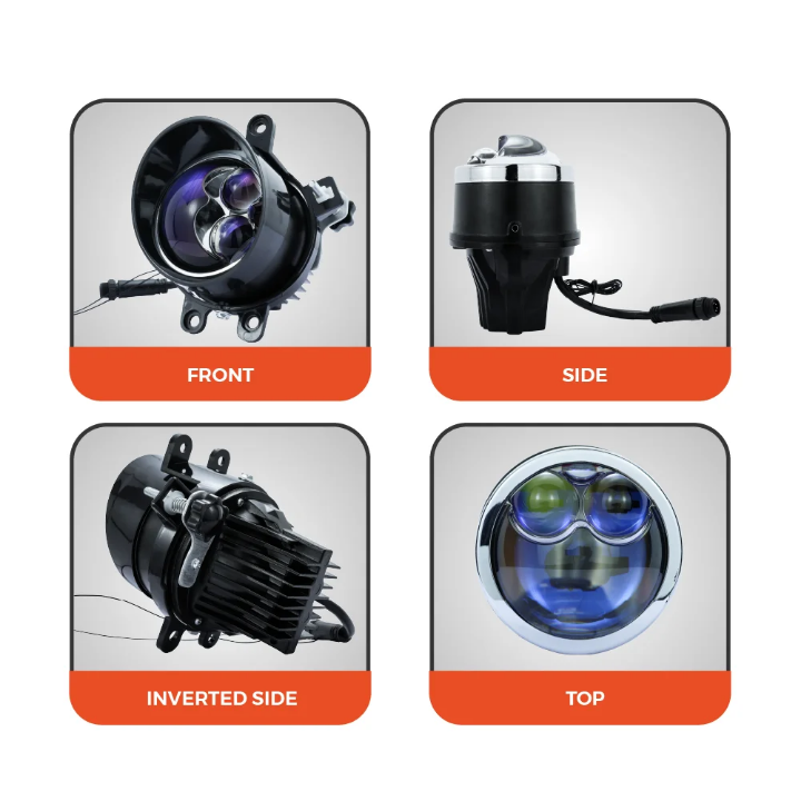 High-Power Bi-LED Laser Projector Foglight Lens Kit