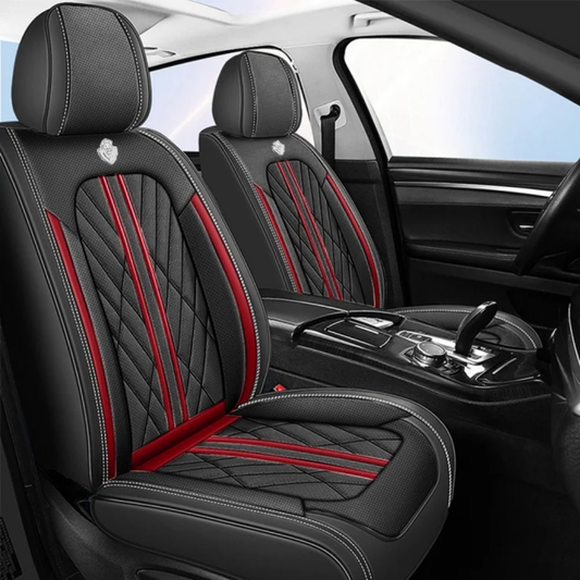 Black ft Red strips seat covers