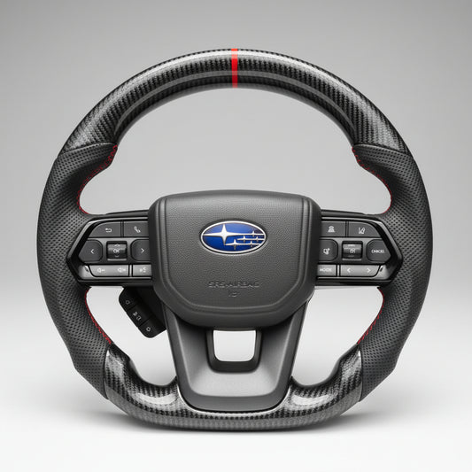 Subaru Premium Carbon Fiber & Perforated Leather Steering Wheel