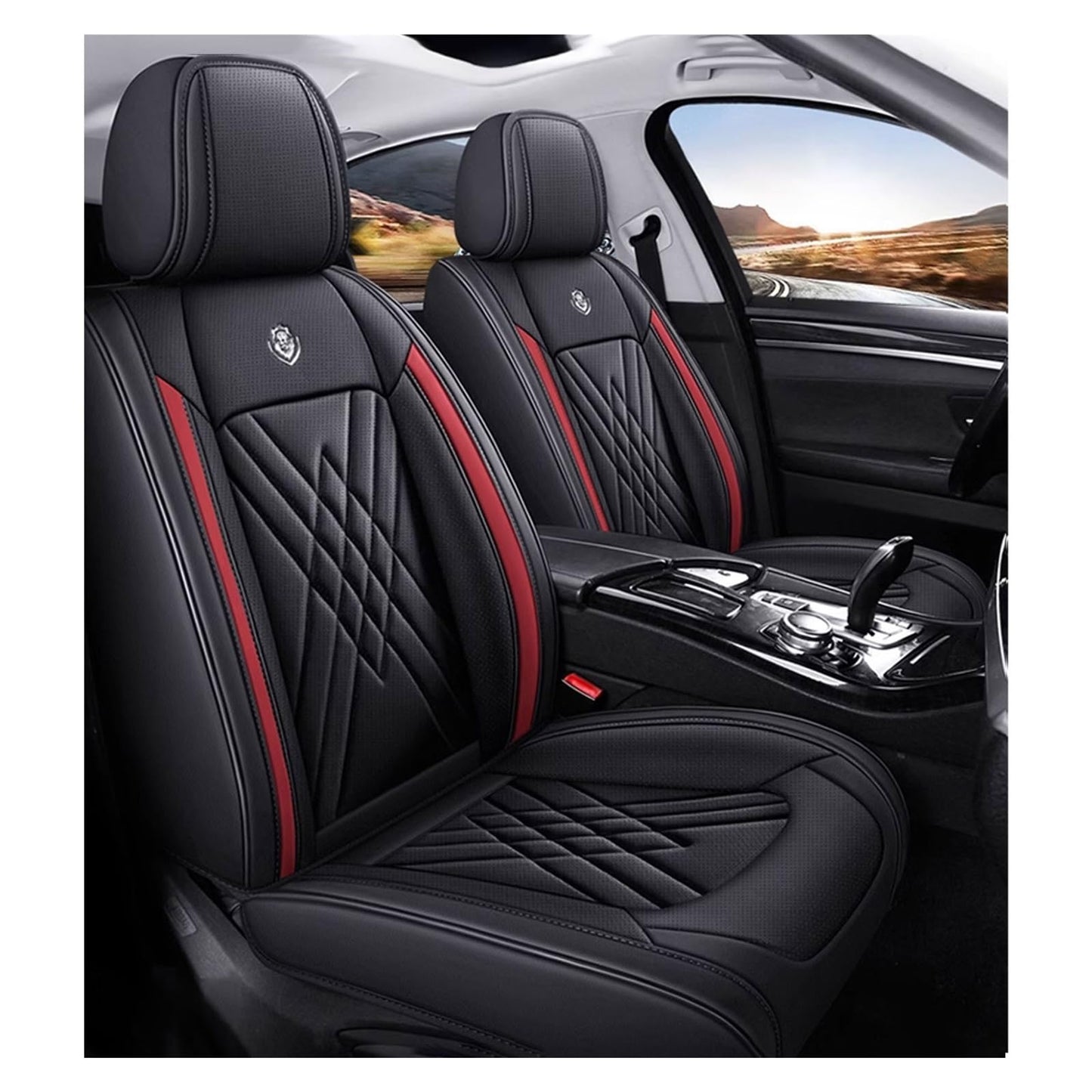 premium Black ft red stipes