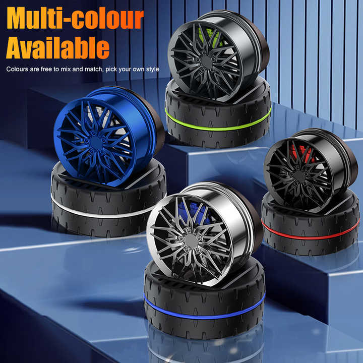 CAR WHEEL HUB/RIM SOLAR POWERED AIRFRESHNER