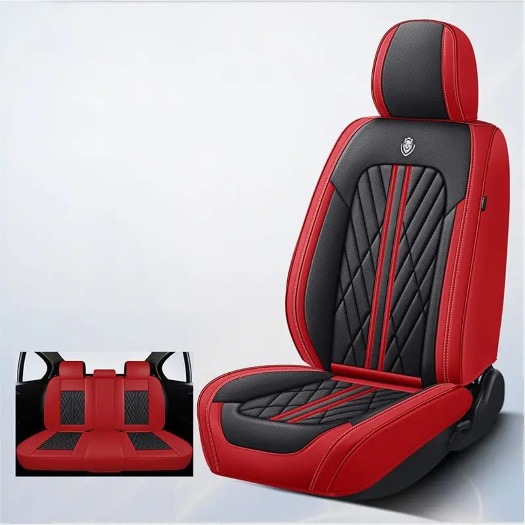 premium Red ft Black strips car seat