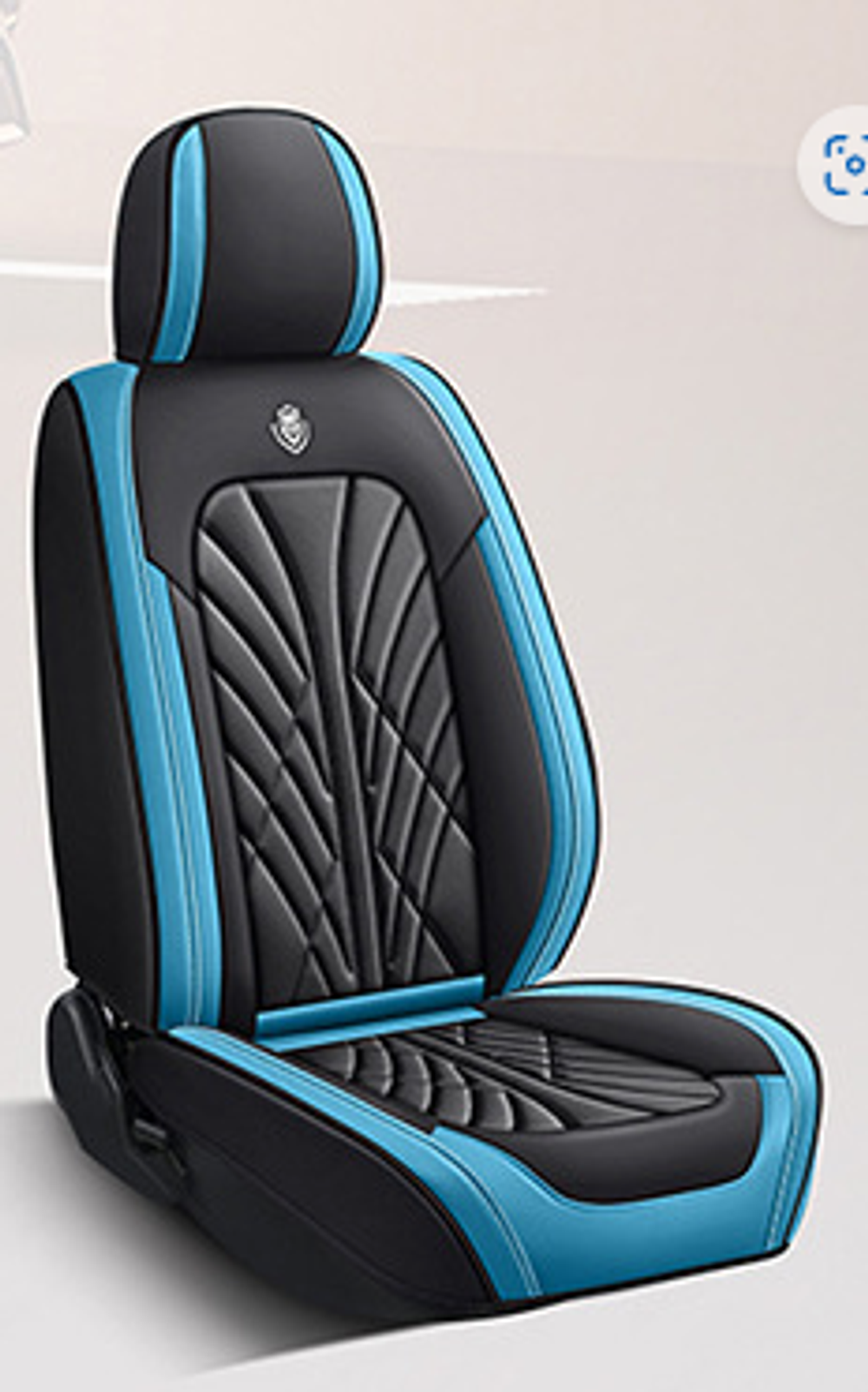 Luxury leather Blue and Black car seat covers [5 SEATER SET]