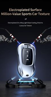 Sporty car key casing with buckle