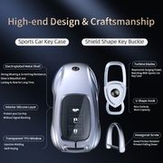 Sporty car key casing with buckle
