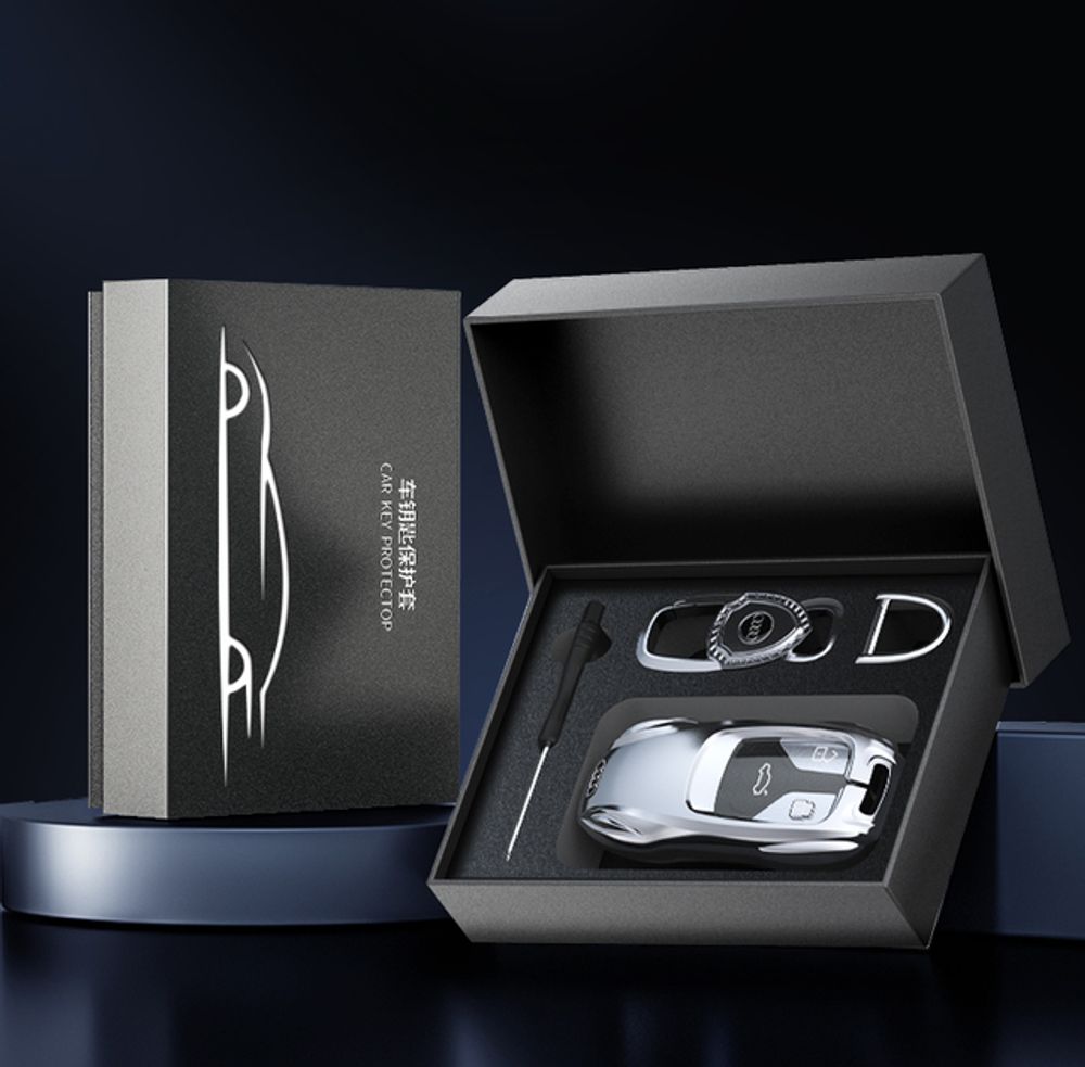 Sporty car key casing with buckle