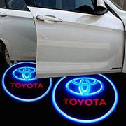 Car door logo light projects cartesy lights