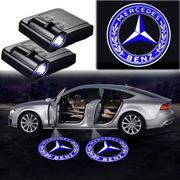 Car door logo light projects cartesy lights