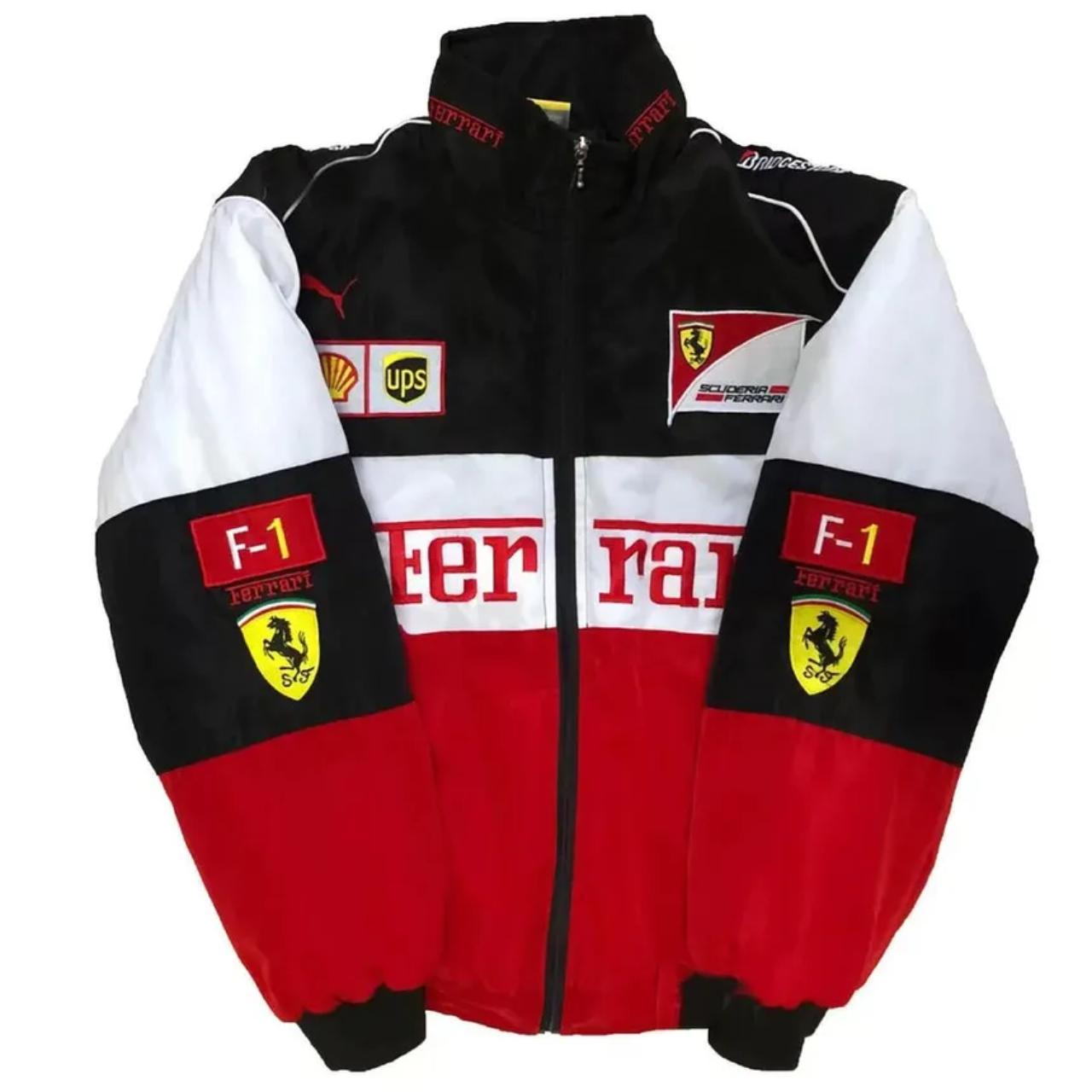 Ferrari F1 vintage racing bomber jacket