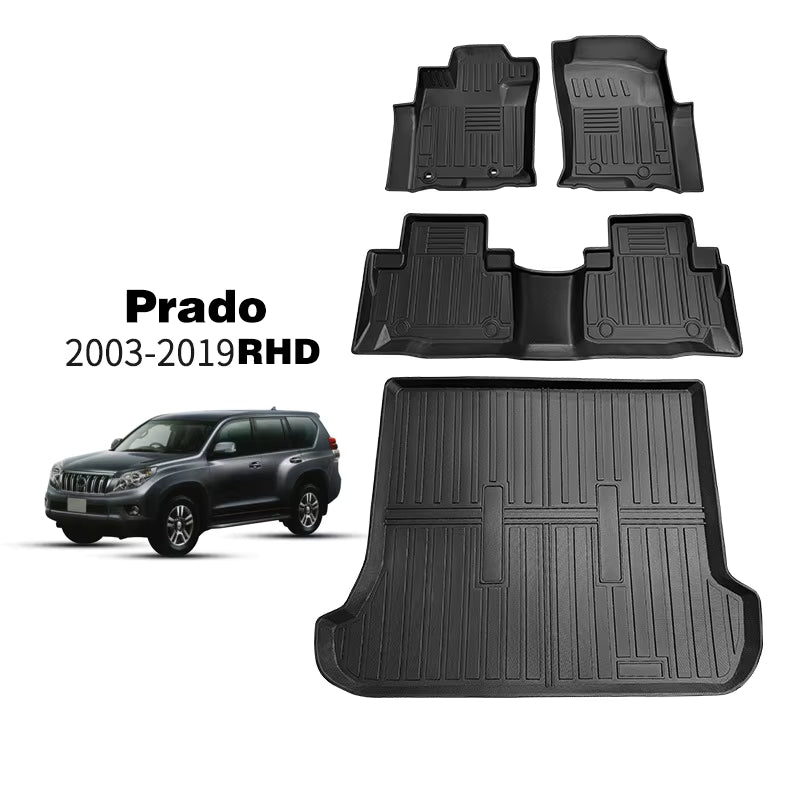 Premium 3D Floor Mats for Toyota Land Cruiser Prado