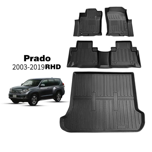 Premium 3D Floor Mats for Toyota Land Cruiser Prado