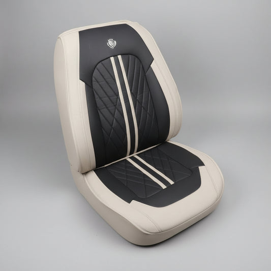 Black and beige classy 5 seater set premium leather seat covers