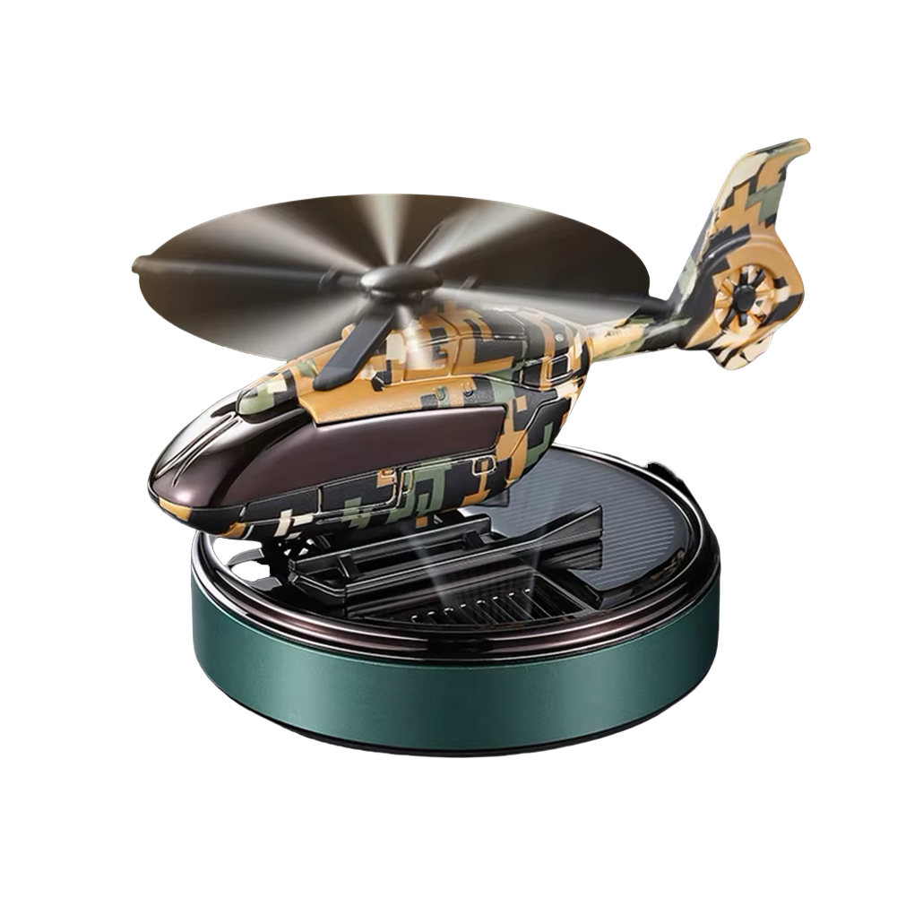 Military Helicopter Solar Air Freshener
