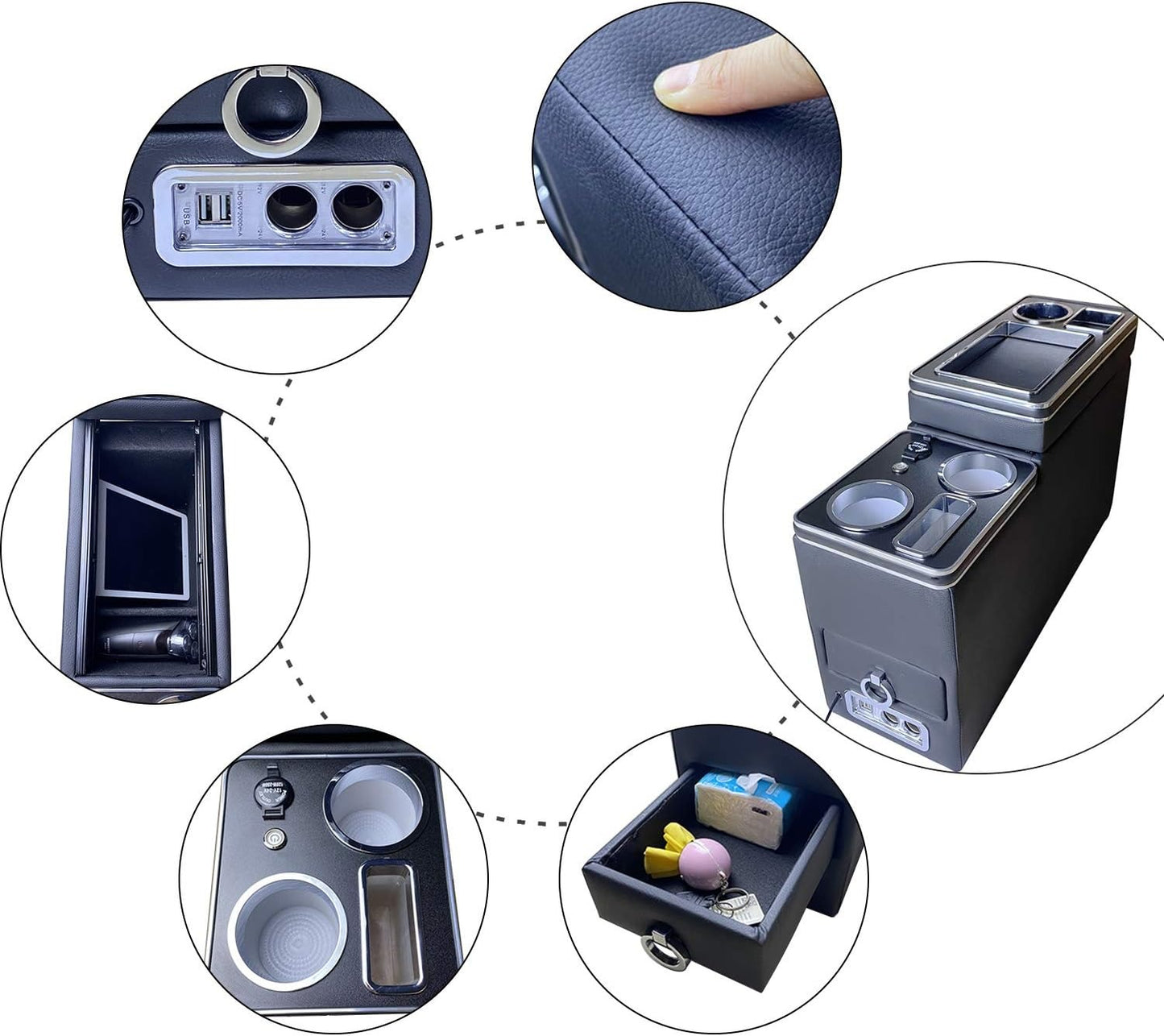 Toyota Noah / Voxy Luxury LED Center Armrest Console Box