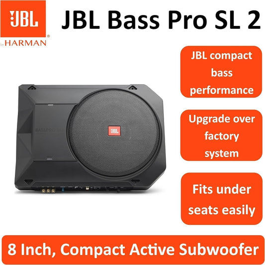 Ultra-Slim Underseat Active Subwoofer Base Speaker