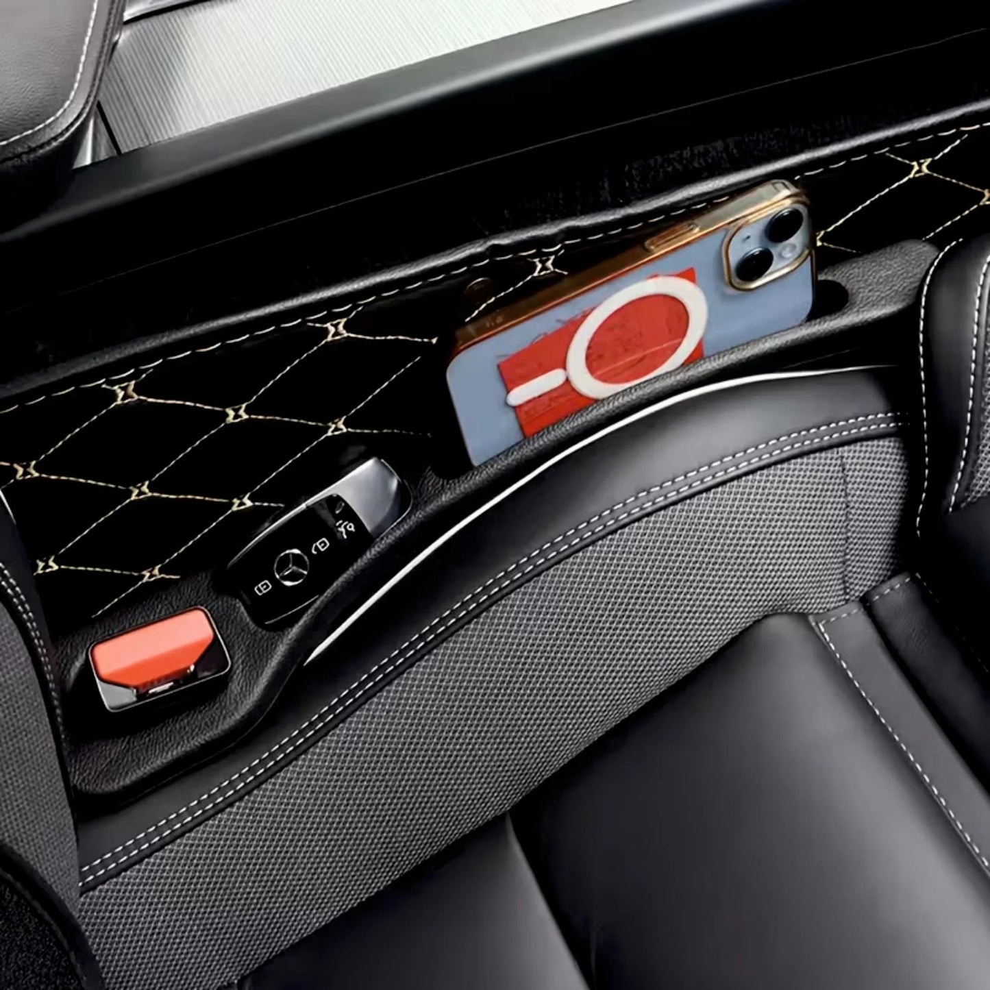 Premium  Car Seat Gap Filler Organizer