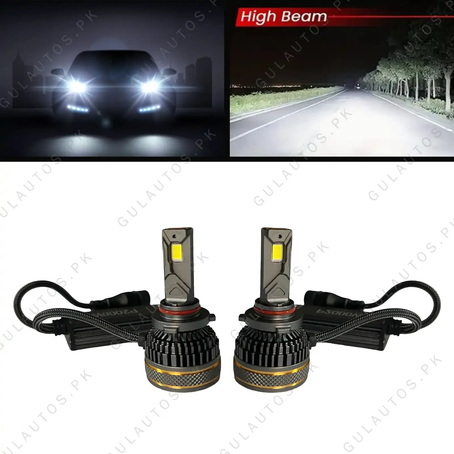 Ultra-Bright V12 LED Headlight Bulbs (H4, H7, H8, H9, H11)
