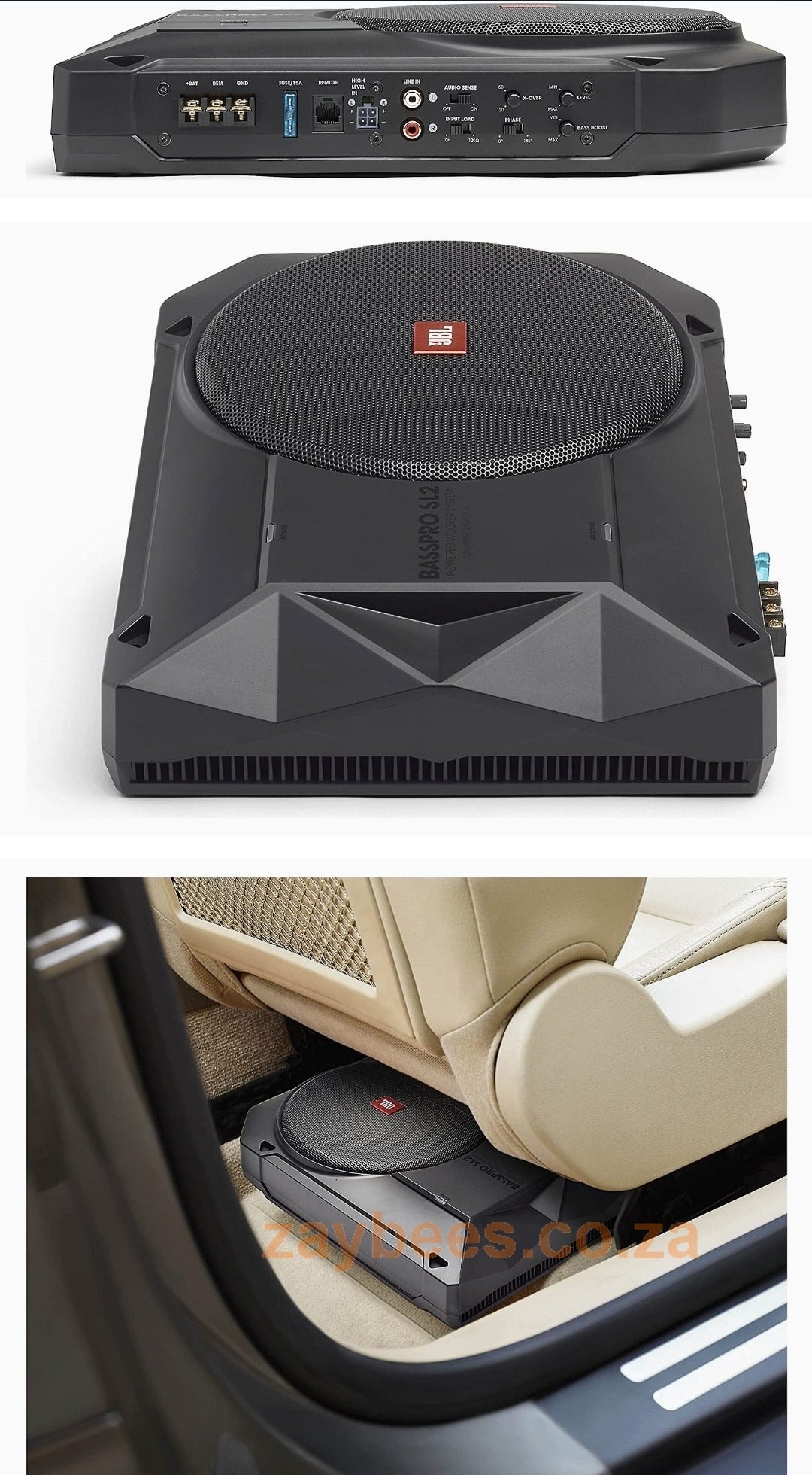 Ultra-Slim Underseat Active Subwoofer Base Speaker