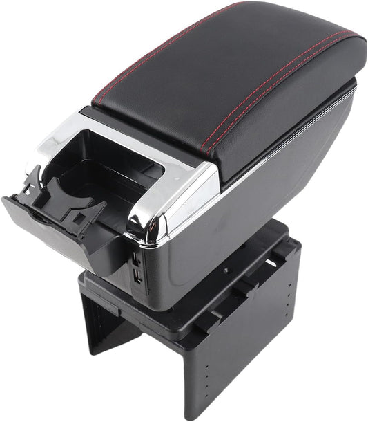 Universal Car Center Console Armrest Box with USB Ports