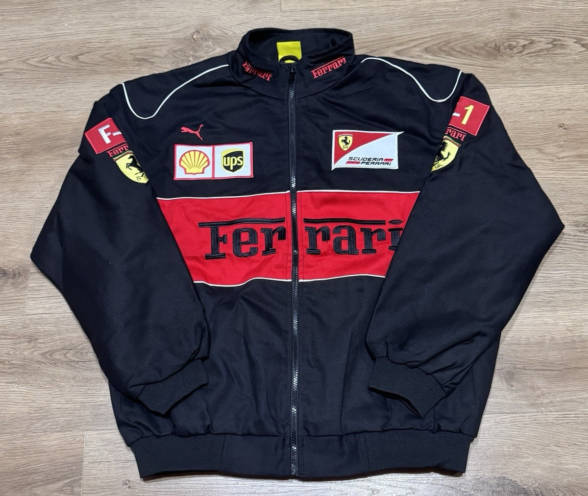 Ferrari F1 vintage racing bomber jacket