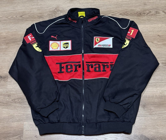 Ferrari F1 vintage racing bomber jacket